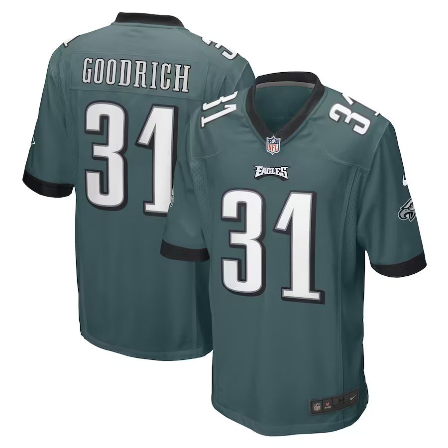 Men Philadelphia Eagles #31 Mario Goodrich Nike Midnight Green Game Player NFL Jersey->philadelphia eagles->NFL Jersey